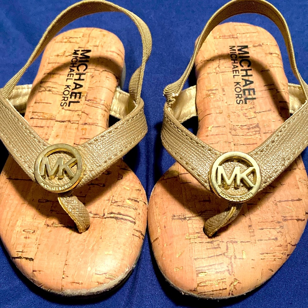 12-18 Months Michael Kors Gold Sandals